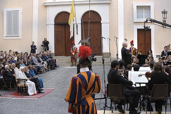 Sommerkonzert zu Ehren des Papstes am 11. Juli 2012 in Castelgandolfo. 